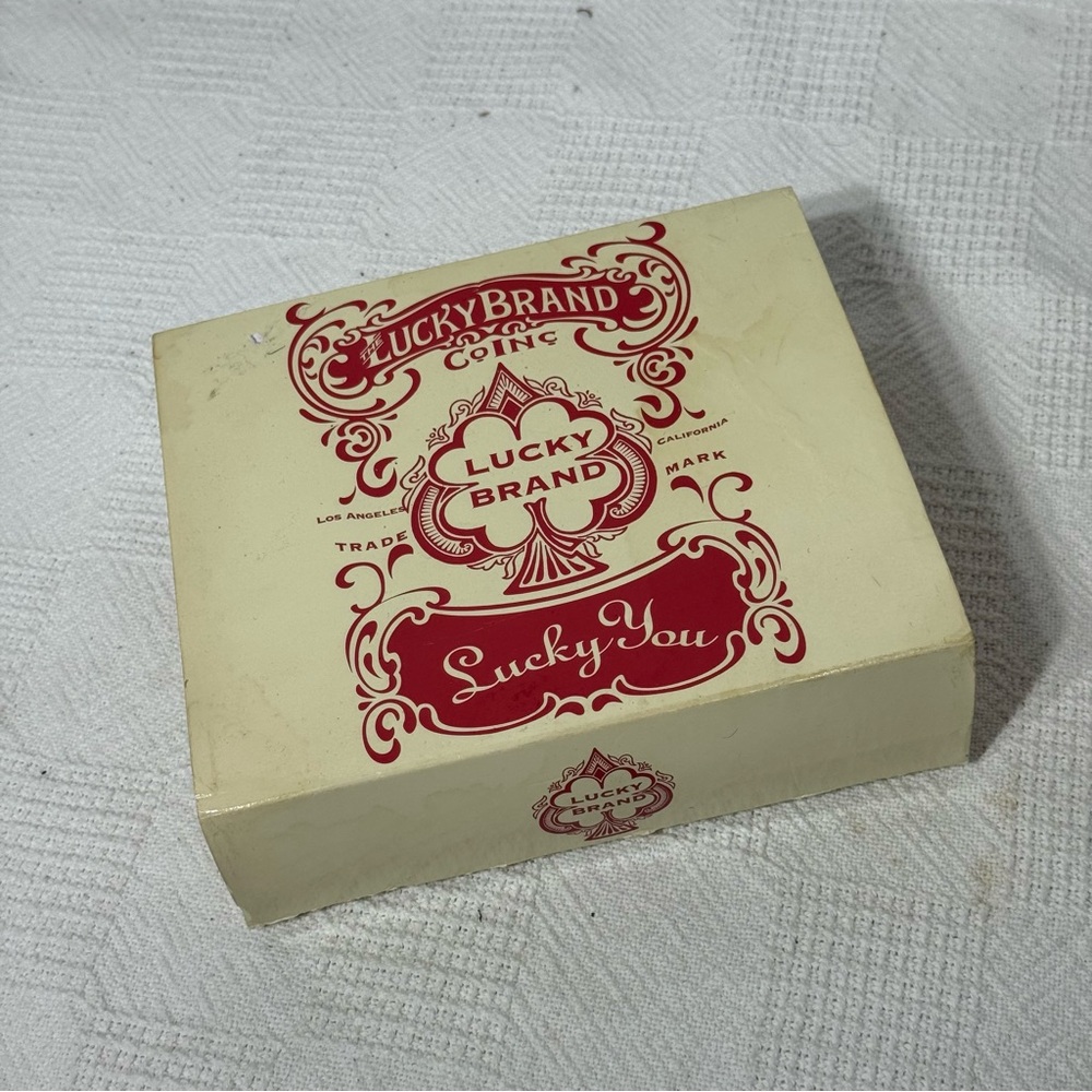 Lucky Brand Vintage Playing Cards JOKER Clown Swap‎ Cards California Clothing